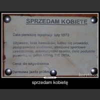 sprzedam kobietę